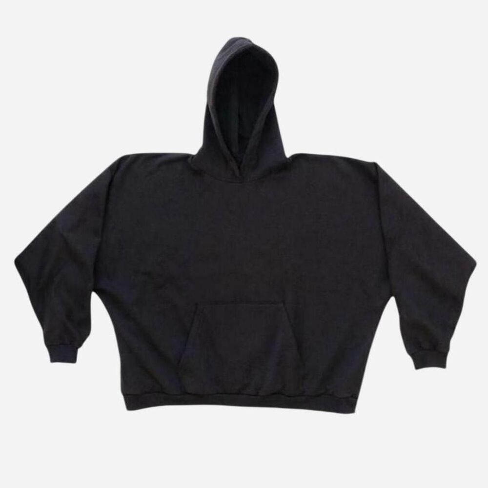 Yeezy HD-01 Black Hoodie – Size 3 (Heavyweight Blank)